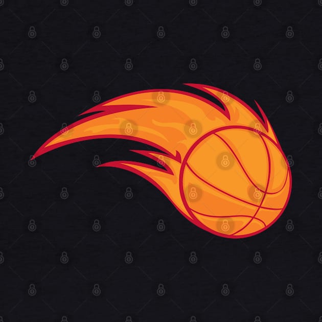 Basketball Fire by Joebarondesign